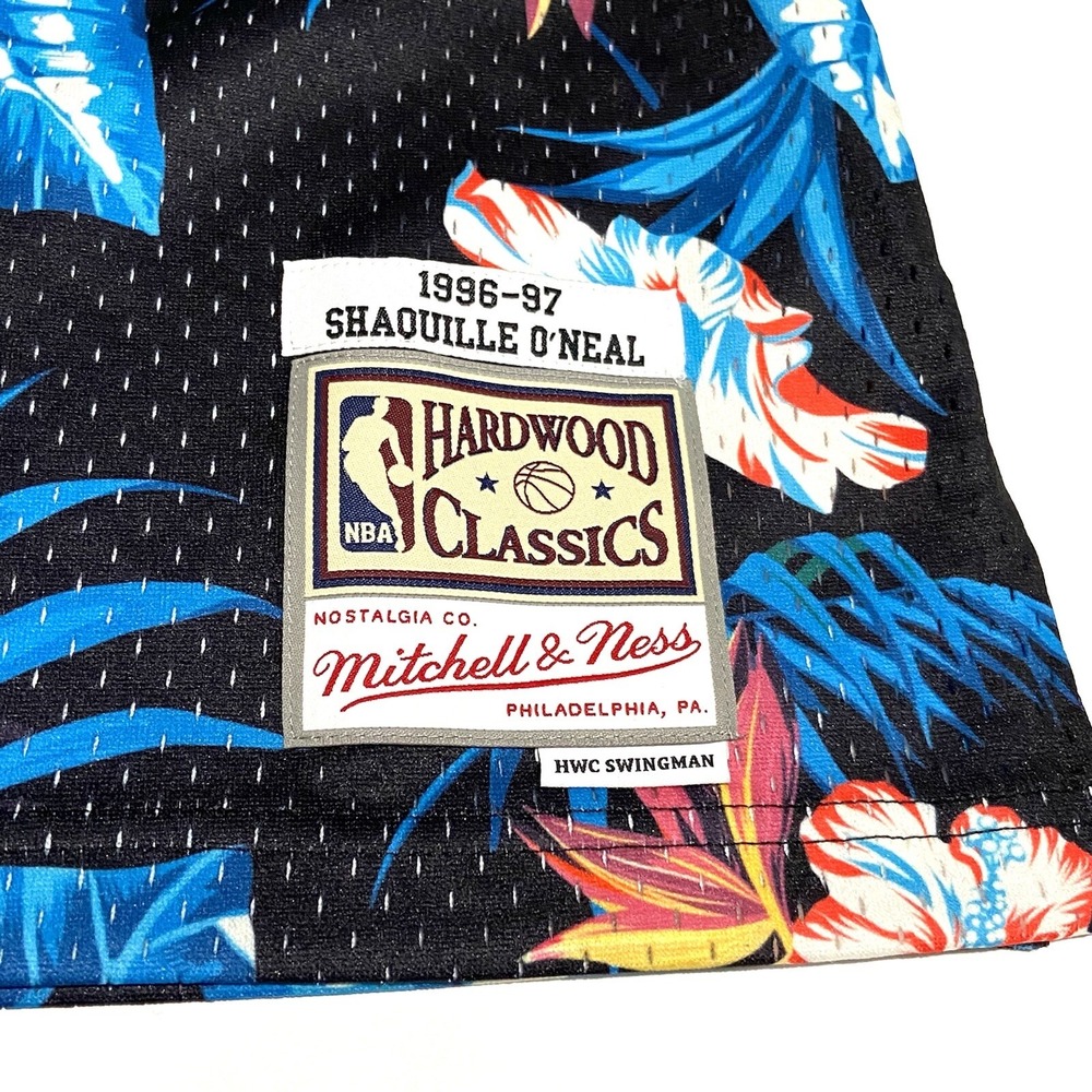 Mitchell & Ness LA LAKERS Shaquille O'Neal Shaq FLORAL JERSEY Men's XS X-Small - Picture 7 of 10